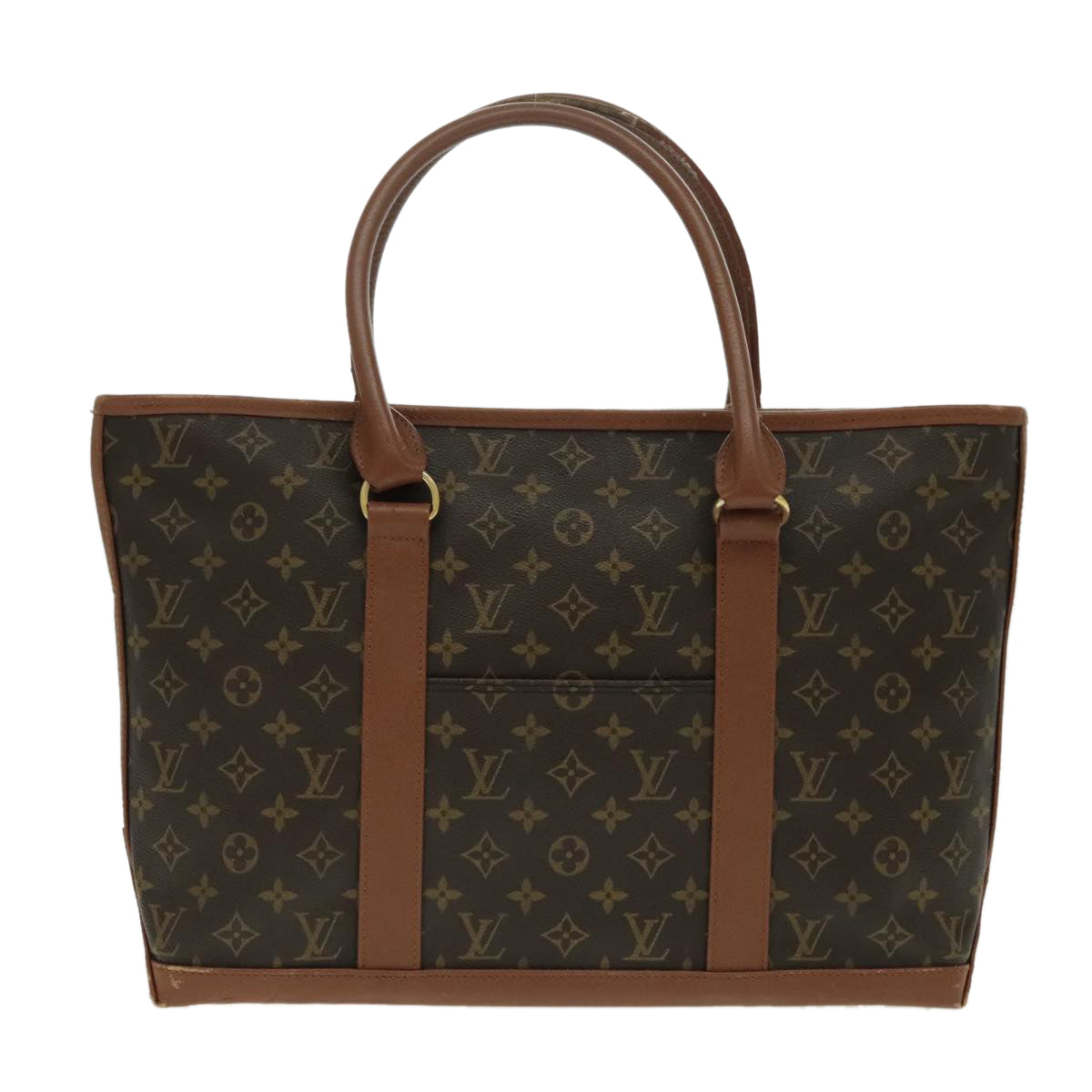 LOUIS VUITTON Monogram Sac Weekend PM Tote Bag M42425 LV ep6056