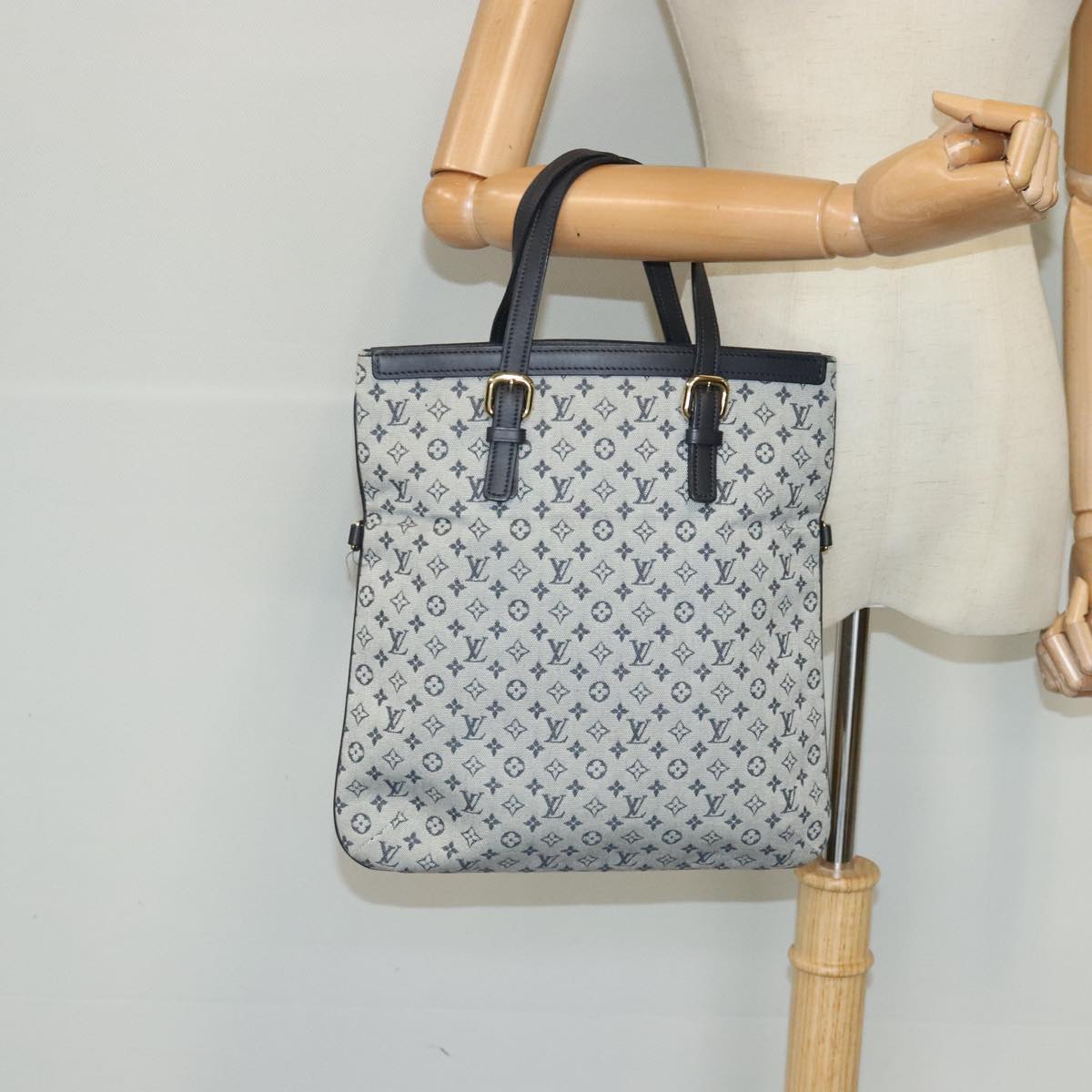 LOUIS VUITTON Monogram Mini Françoise Tote Bag 2way Blue M92208 LV ep6118