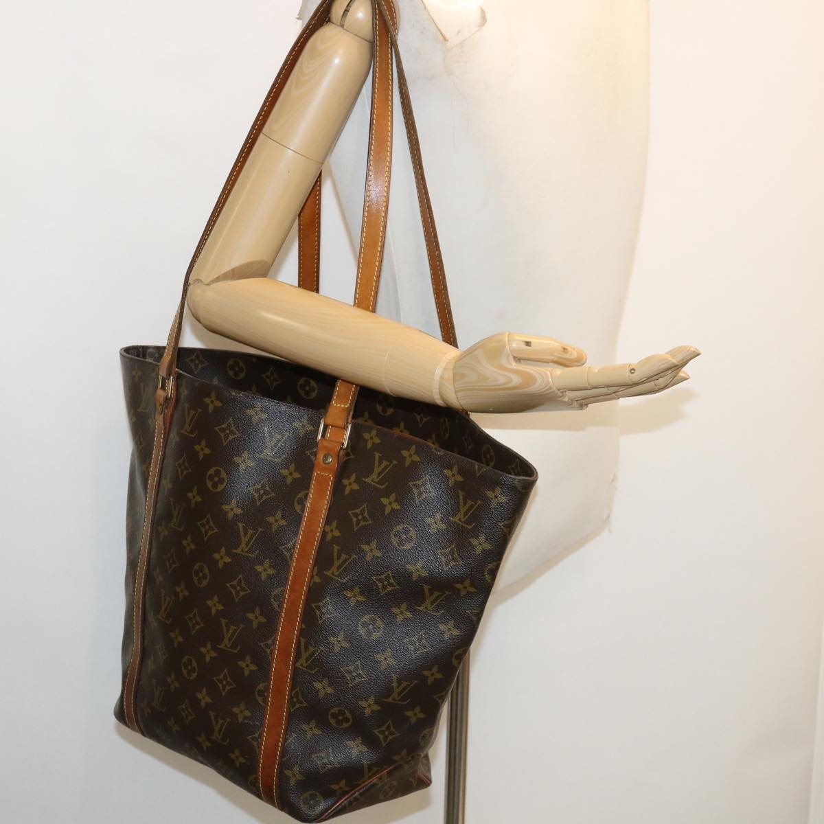 LOUIS VUITTON Monogram Sac Shopping Tote Bag M51108 LV ep621