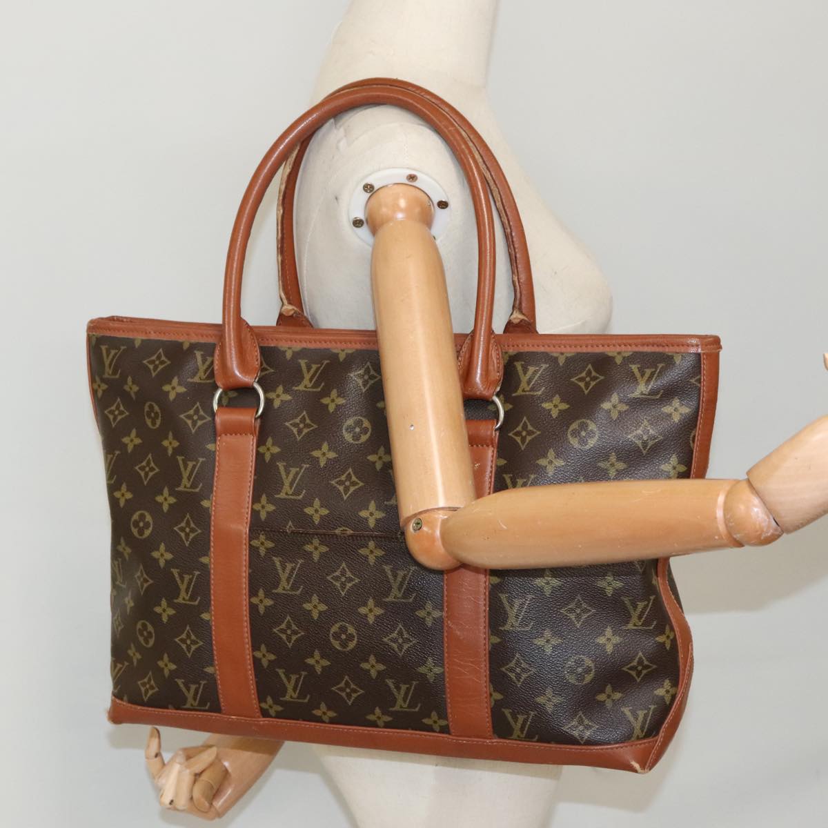 LOUIS VUITTON Monogram Sac Weekend PM Tote Bag M42425 LV ep6231