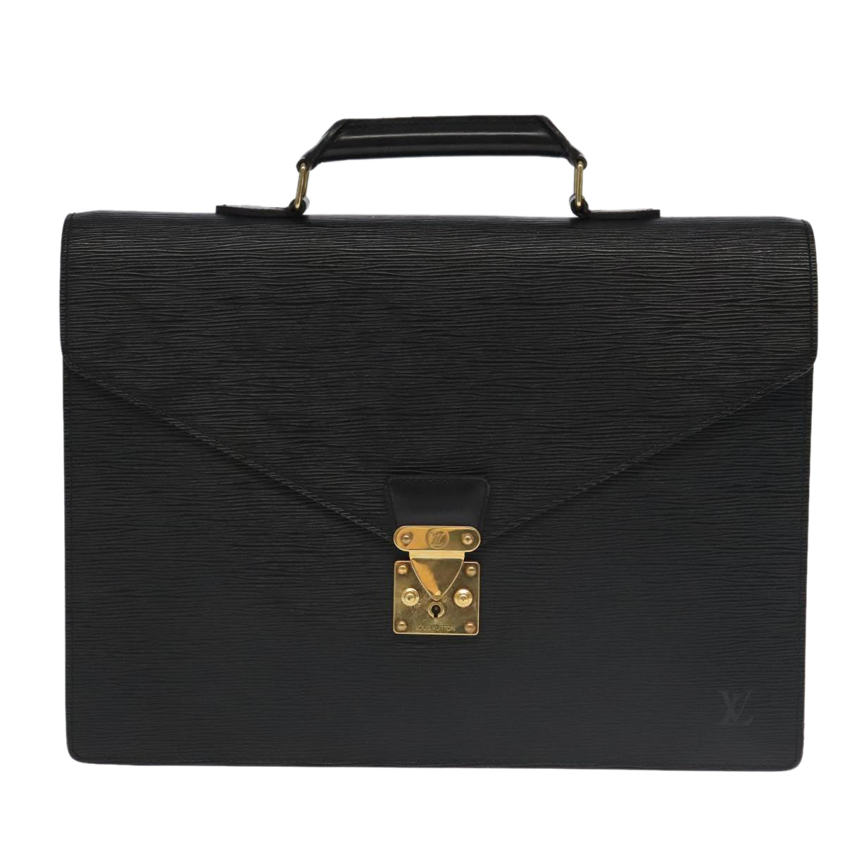 LOUIS VUITTON Epi Serviette Ambassador Business Bag Black M54412 LV ep6235