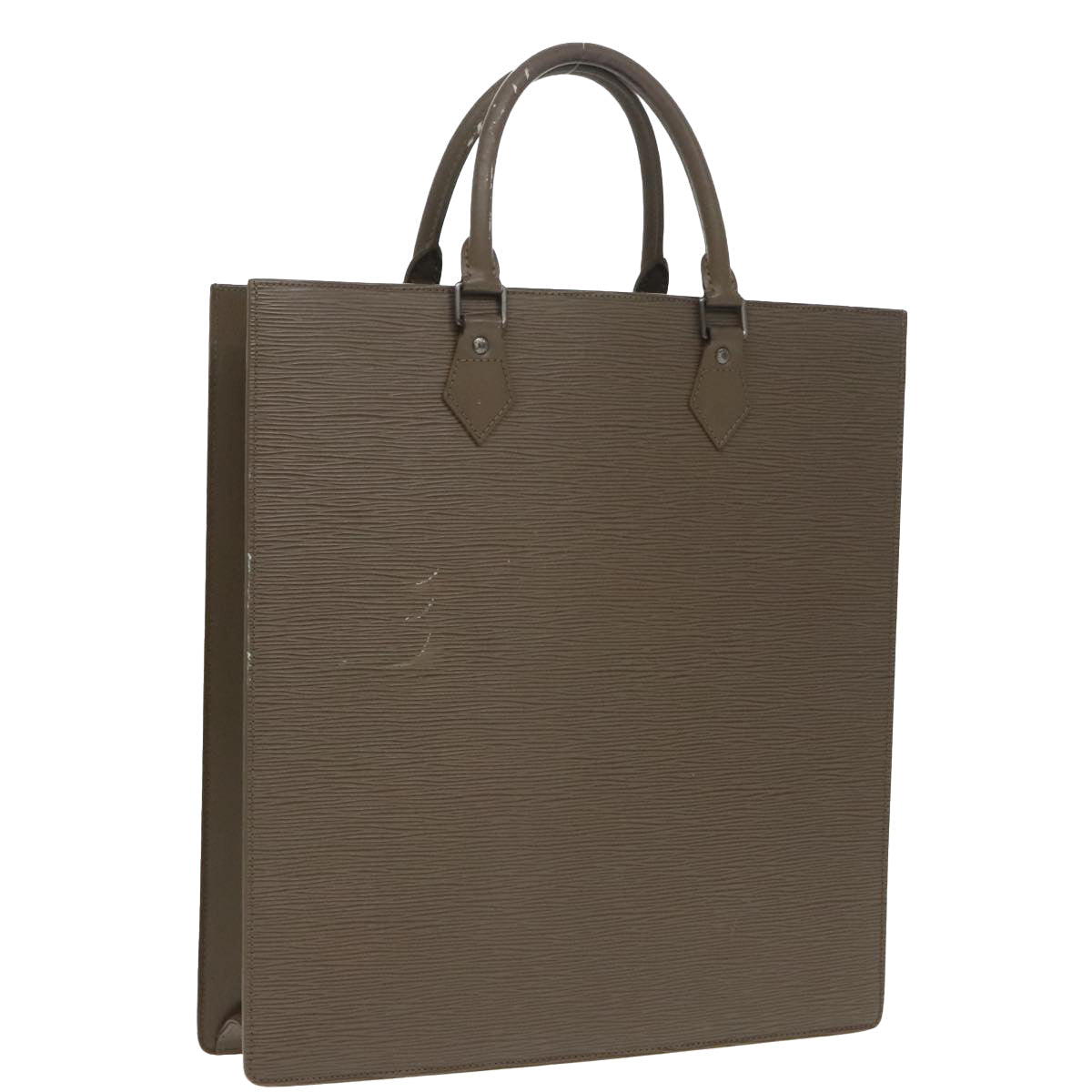 LOUIS VUITTON Epi Sac Plat Hand Bag Gray Pepper M5207C LV ep6243
