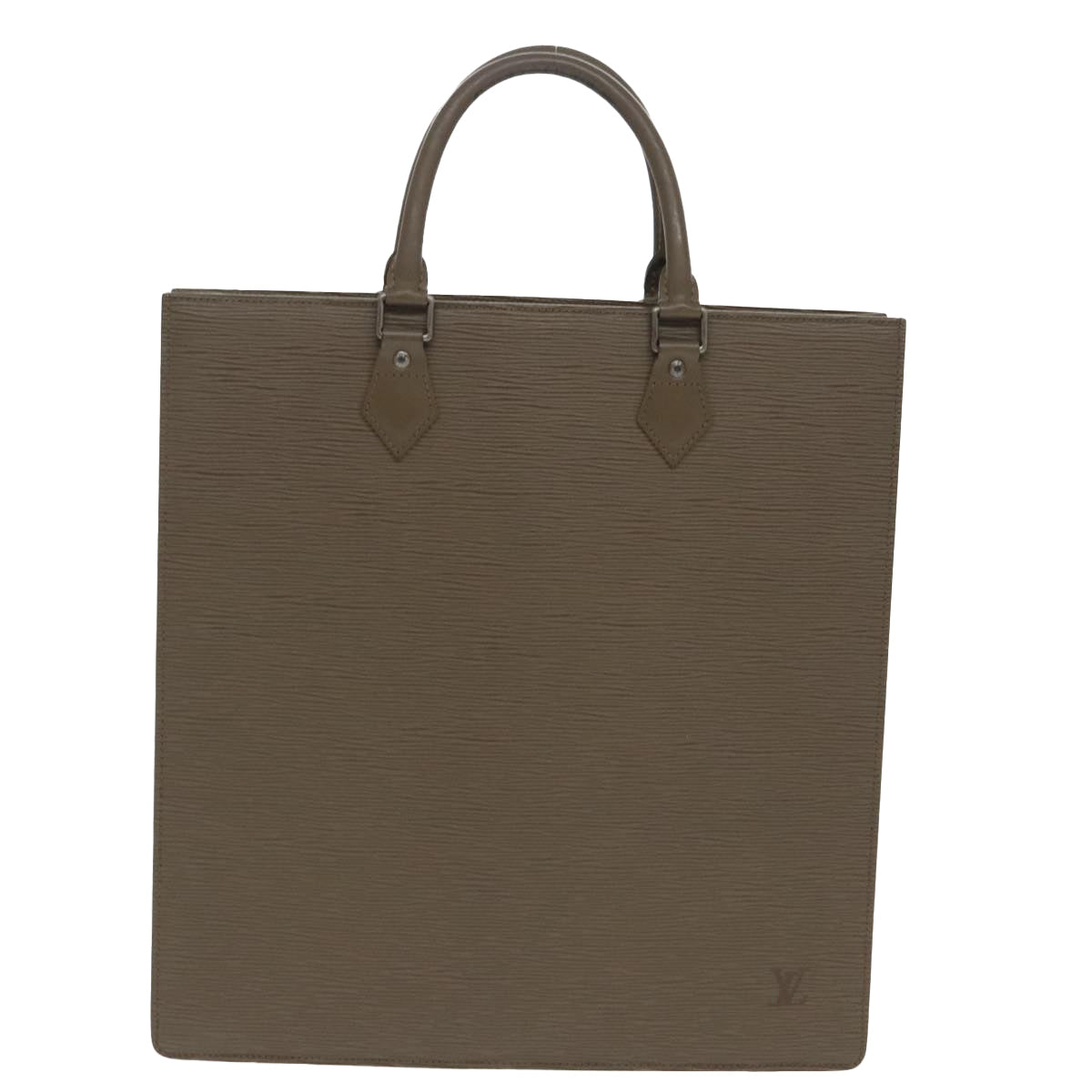 LOUIS VUITTON Epi Sac Plat Hand Bag Gray Pepper M5207C LV ep6243