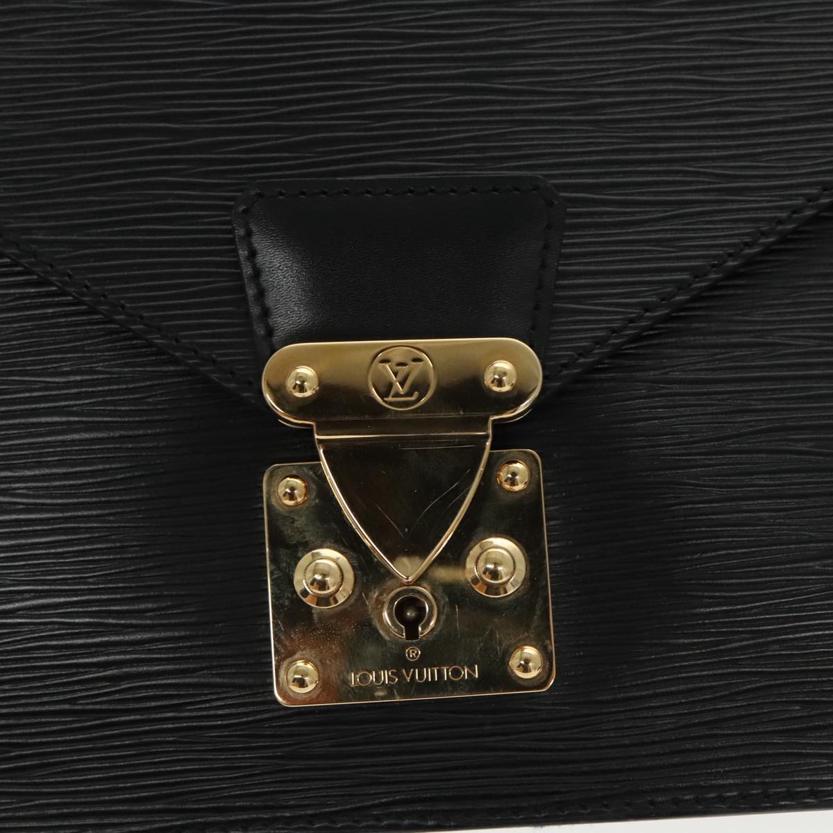 LOUIS VUITTON Epi Biface Clutch Bag Black M52322 LV ep6245