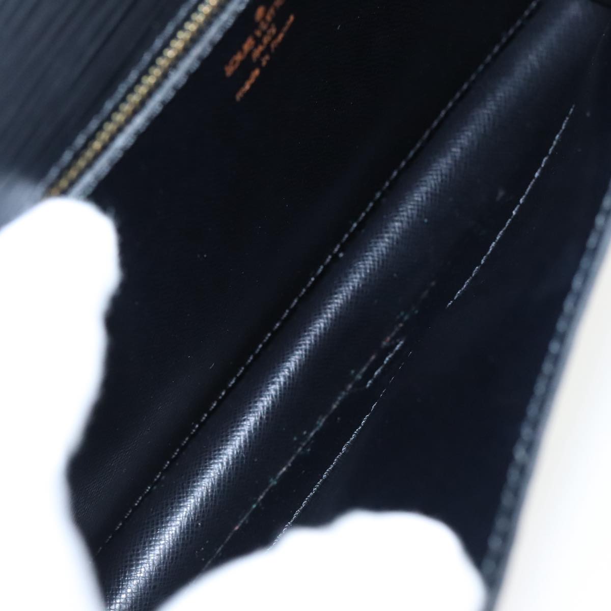 LOUIS VUITTON Epi Biface Clutch Bag Black M52322 LV ep6245