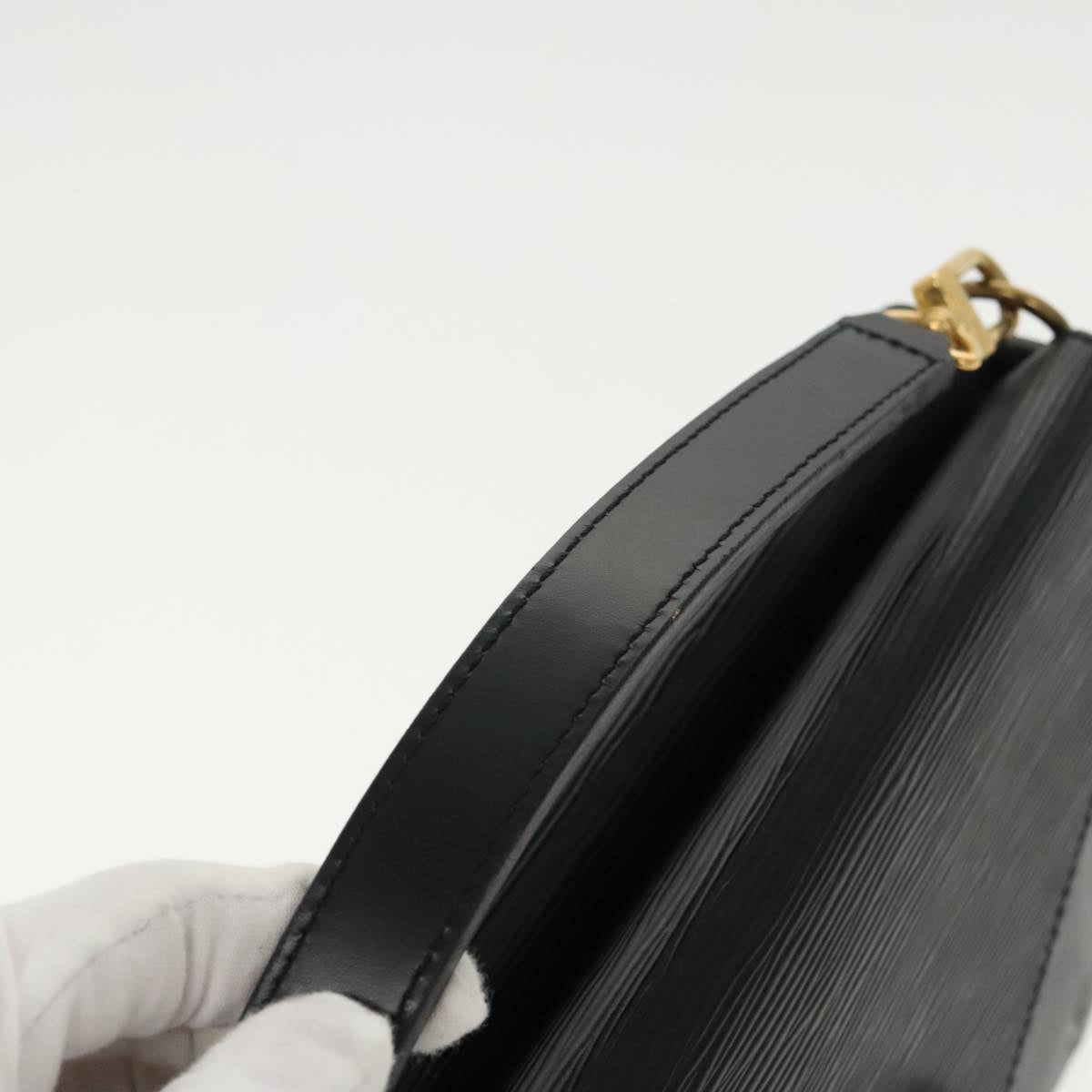 LOUIS VUITTON Epi Biface Clutch Bag Black M52322 LV ep6245