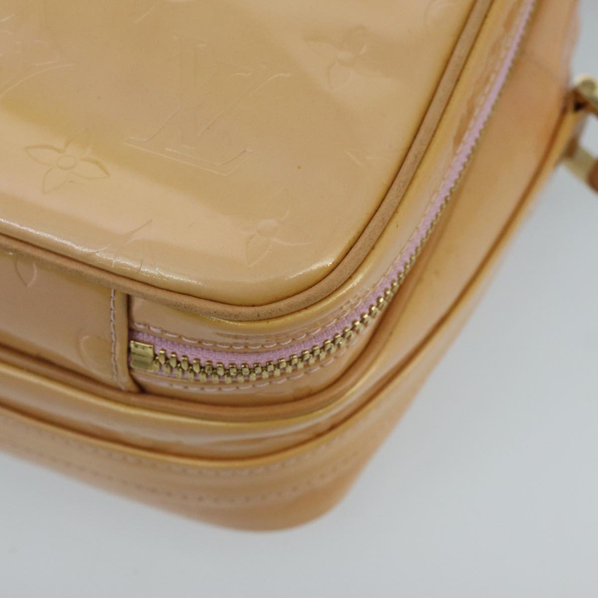 LOUIS VUITTON Monogram Vernis Wooster Bag Marshmallow Pink M91037 ep6329