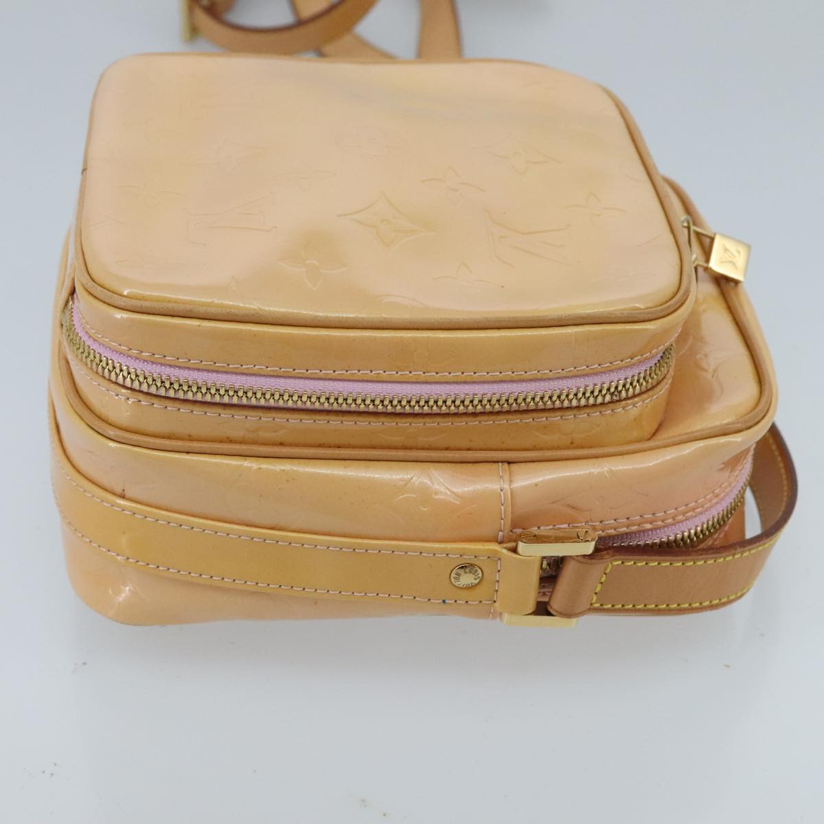 LOUIS VUITTON Monogram Vernis Wooster Bag Marshmallow Pink M91037 ep6329