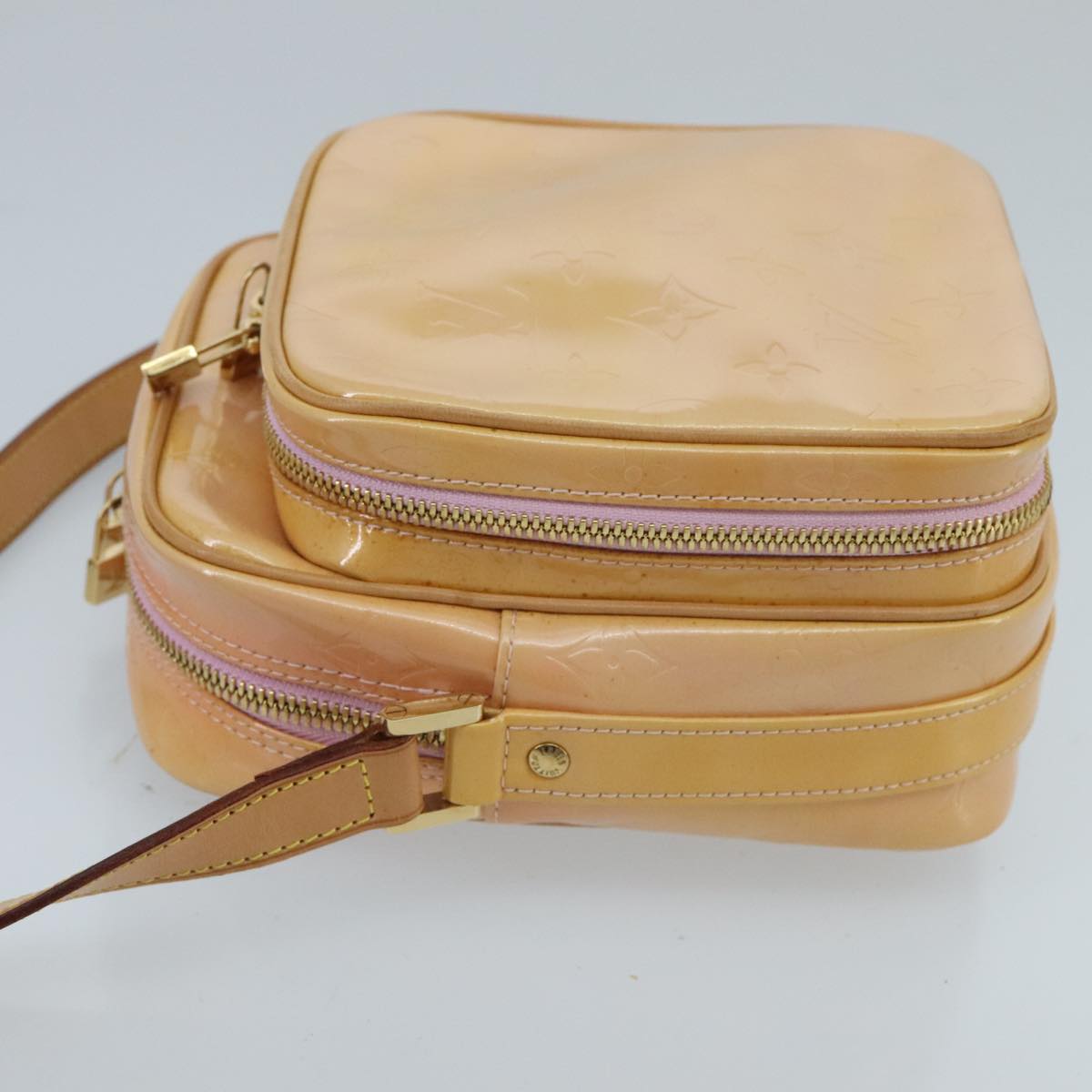LOUIS VUITTON Monogram Vernis Wooster Bag Marshmallow Pink M91037 ep6329