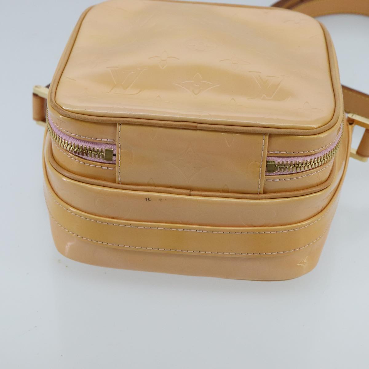 LOUIS VUITTON Monogram Vernis Wooster Bag Marshmallow Pink M91037 ep6329