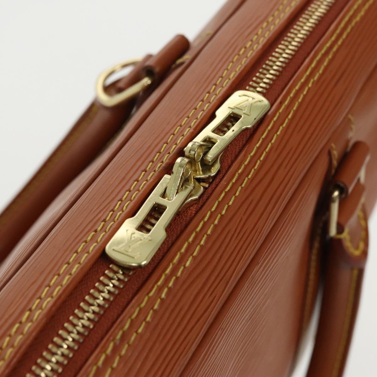 LOUIS VUITTON Epi Porte Documents Voyage Bag Zipangu Gold M54478 LV ep6345