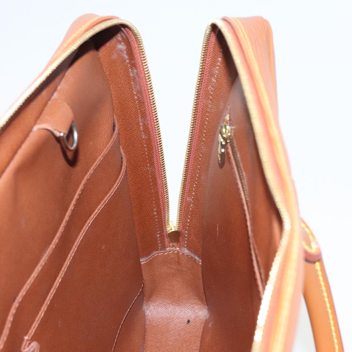 LOUIS VUITTON Epi Porte Documents Voyage Bag Zipangu Gold M54478 LV ep6345