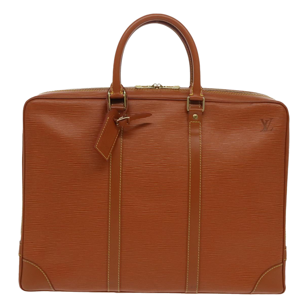LOUIS VUITTON Epi Porte Documents Voyage Bag Zipangu Gold M54478 LV ep6345