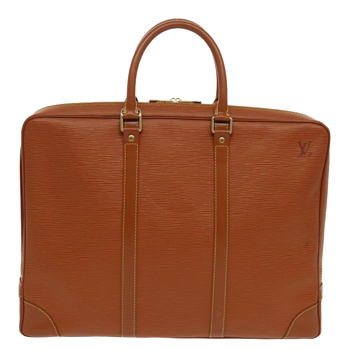 LOUIS VUITTON Epi Porte Documents Voyage Bag Zipangu Gold M54478 LV ep6345