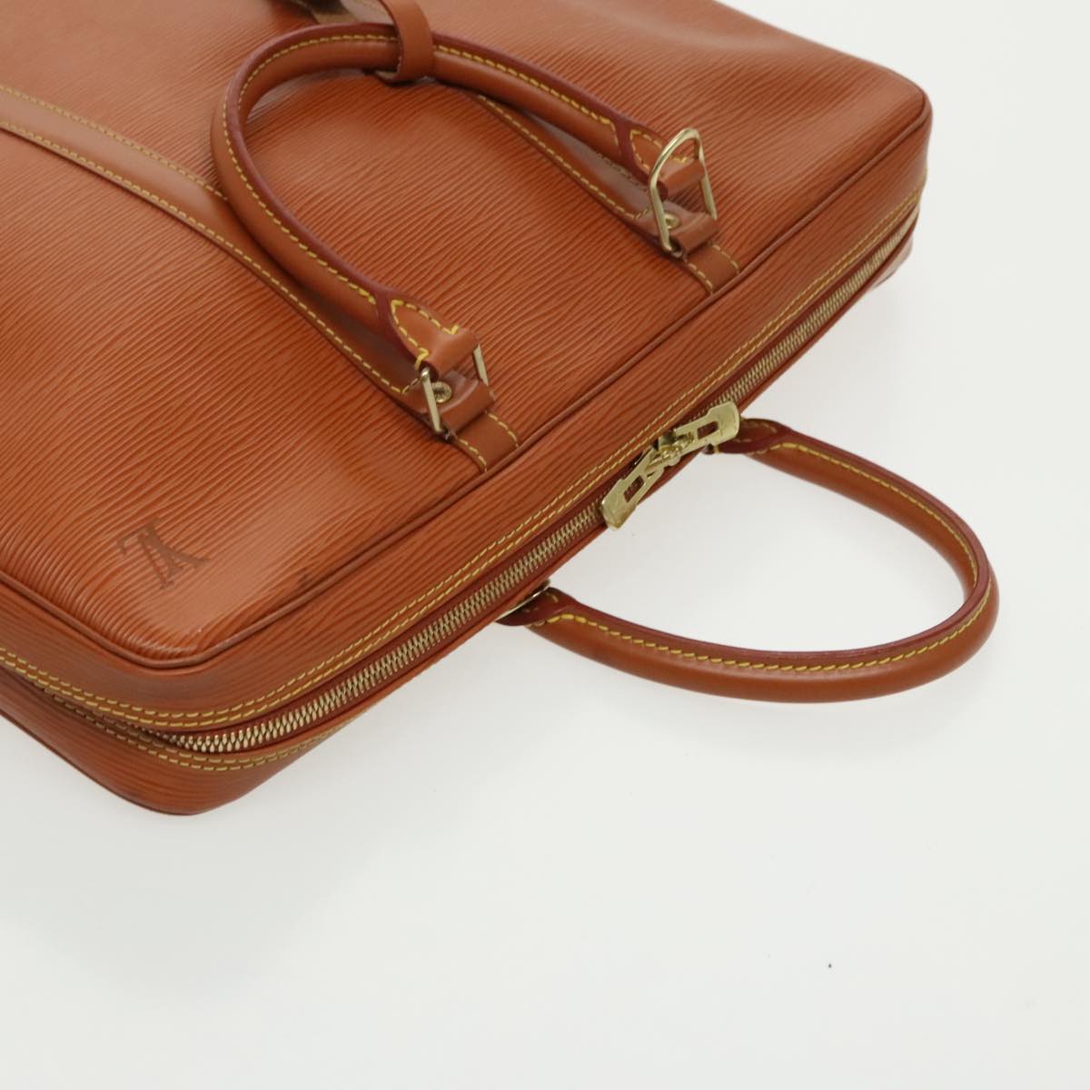 LOUIS VUITTON Epi Porte Documents Voyage Bag Zipangu Gold M54478 LV ep6345