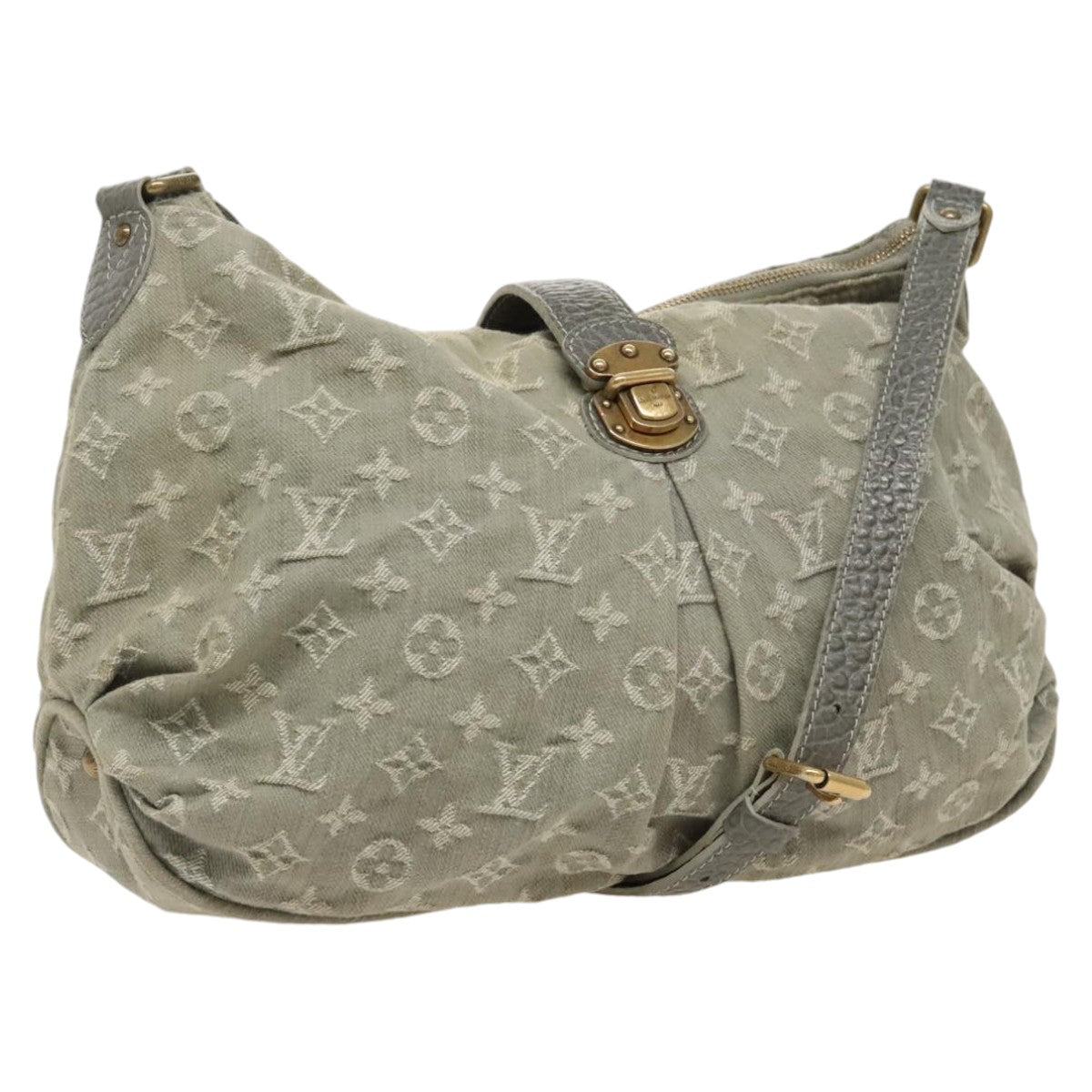 LOUIS VUITTON Monogram Denim Slytree Shoulder Bag Gray M95834 LV ep6360