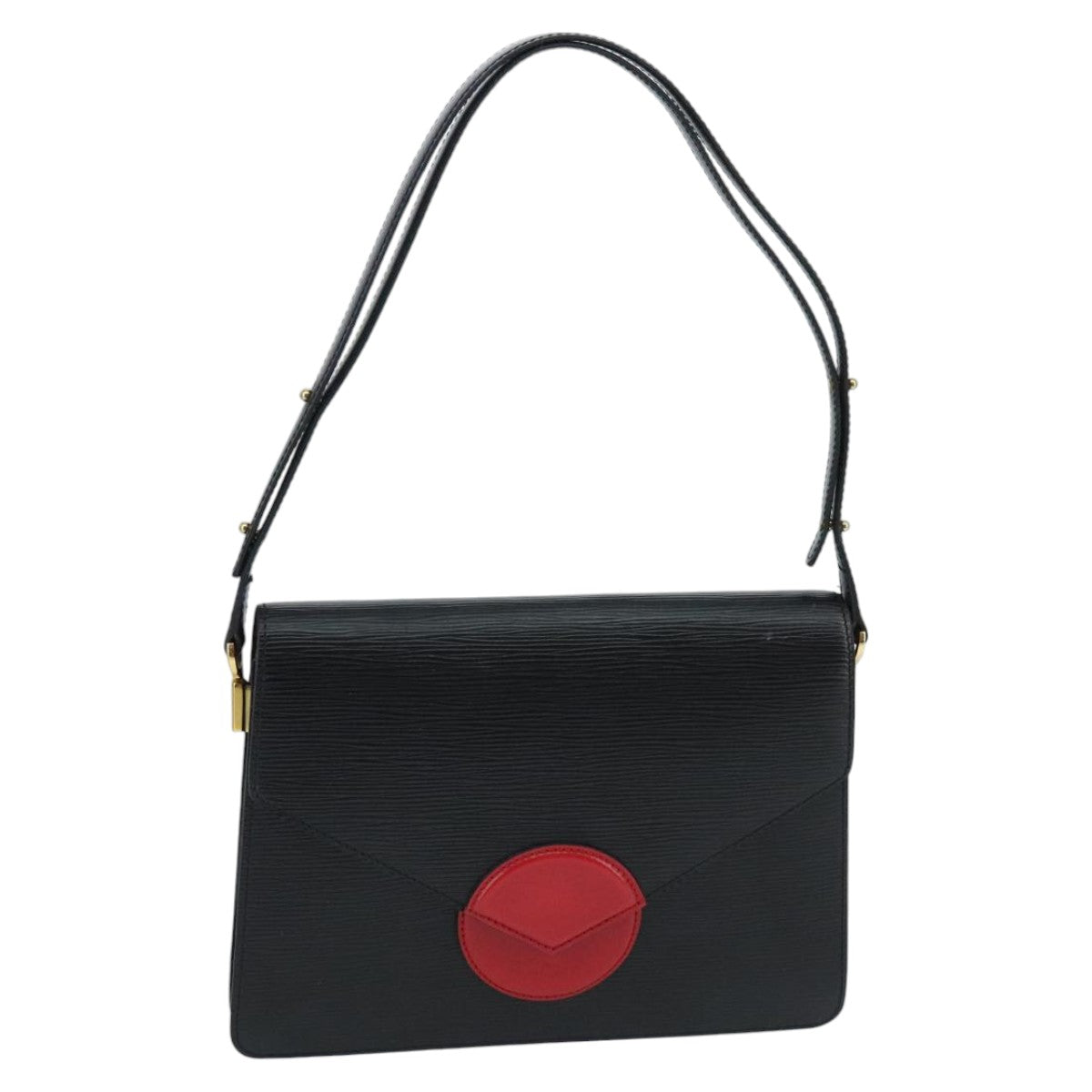 LOUIS VUITTON Epi Osh Shoulder Bag Black Red M52444 LV ep6386