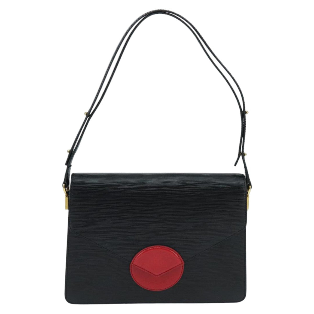 LOUIS VUITTON Epi Osh Shoulder Bag Black Red M52444 LV ep6386
