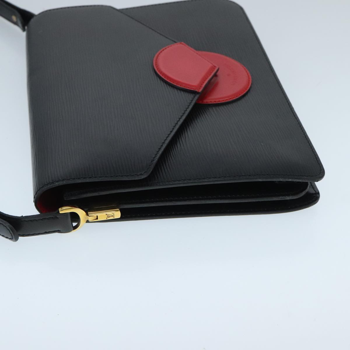 LOUIS VUITTON Epi Osh Shoulder Bag Black Red M52444 LV ep6386