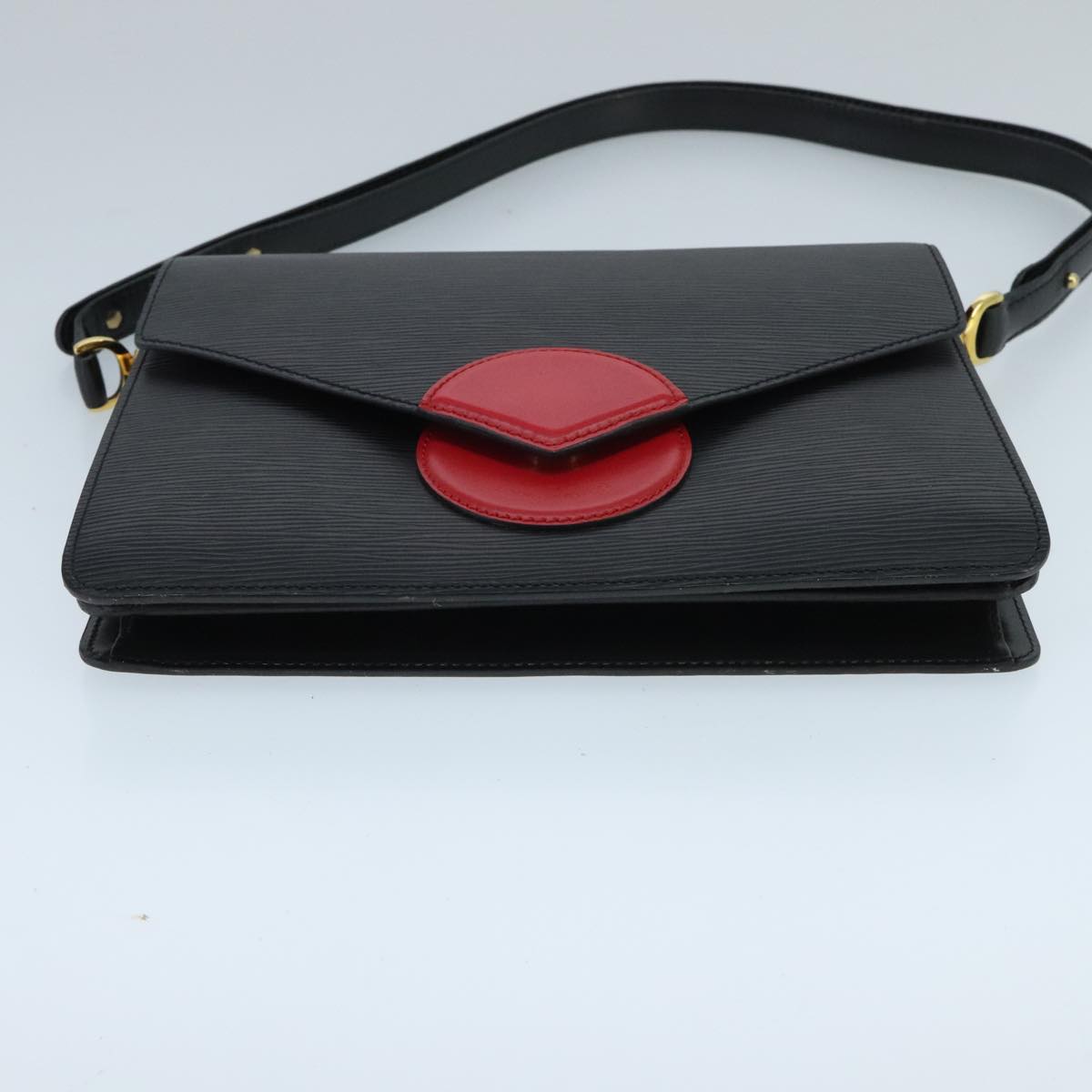 LOUIS VUITTON Epi Osh Shoulder Bag Black Red M52444 LV ep6386
