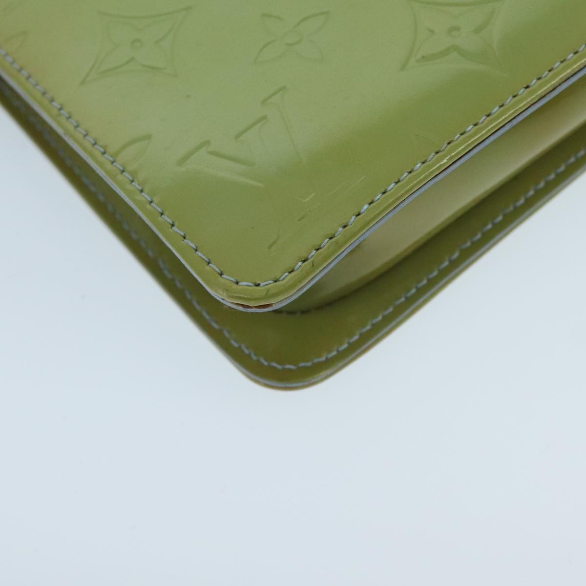 LOUIS VUITTON Monogram Vernis Lexington Pouch Baby Blue M91011 LV ep6393