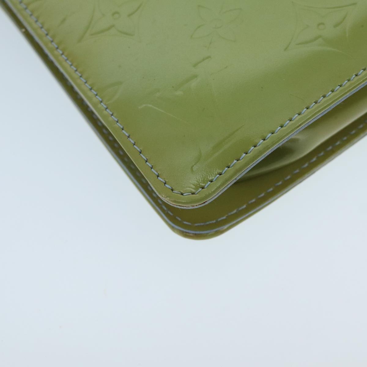 LOUIS VUITTON Monogram Vernis Lexington Pouch Baby Blue M91011 LV ep6393