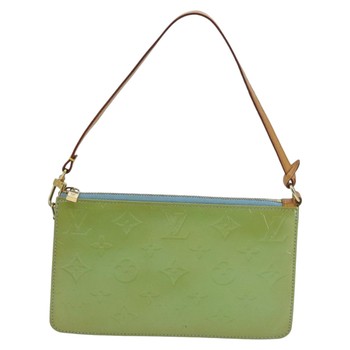 LOUIS VUITTON Monogram Vernis Lexington Pouch Baby Blue M91011 LV ep6393