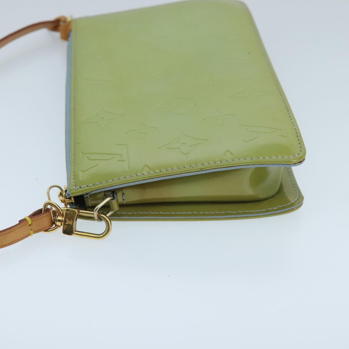 LOUIS VUITTON Monogram Vernis Lexington Pouch Baby Blue M91011 LV ep6393