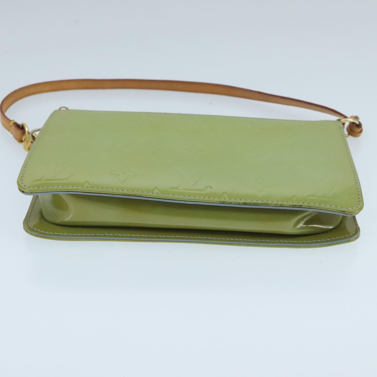 LOUIS VUITTON Monogram Vernis Lexington Pouch Baby Blue M91011 LV ep6393