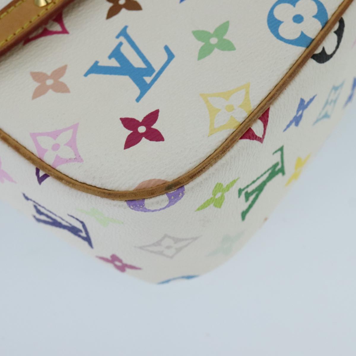 LOUIS VUITTON Monogram Multicolor Sologne Shoulder Bag White M92661 ep6396