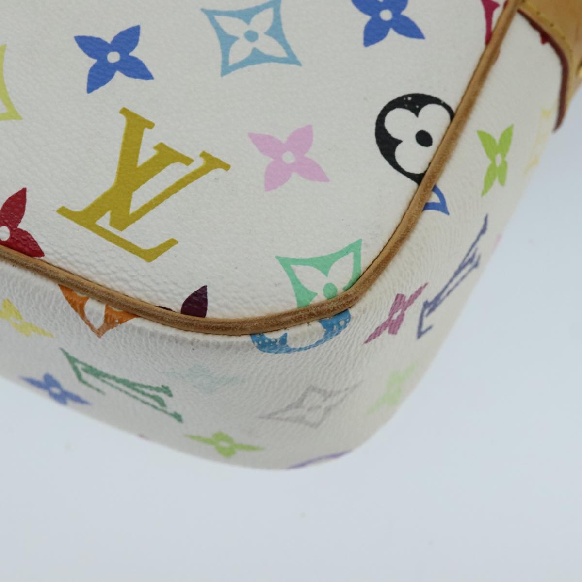 LOUIS VUITTON Monogram Multicolor Sologne Shoulder Bag White M92661 ep6396