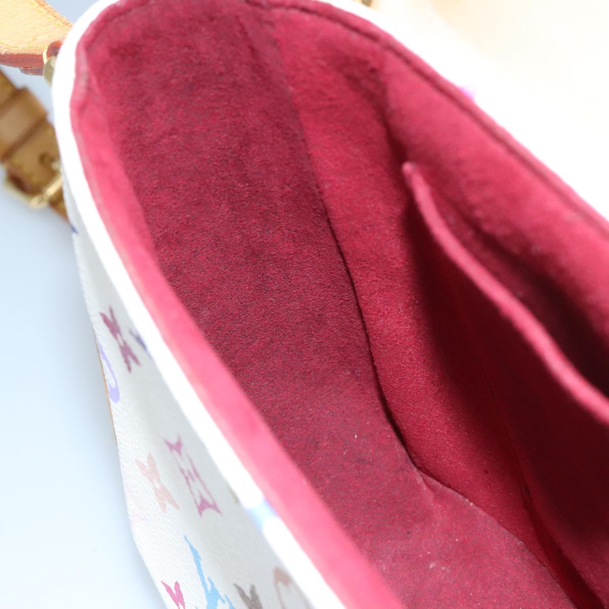 LOUIS VUITTON Monogram Multicolor Sologne Shoulder Bag White M92661 ep6396