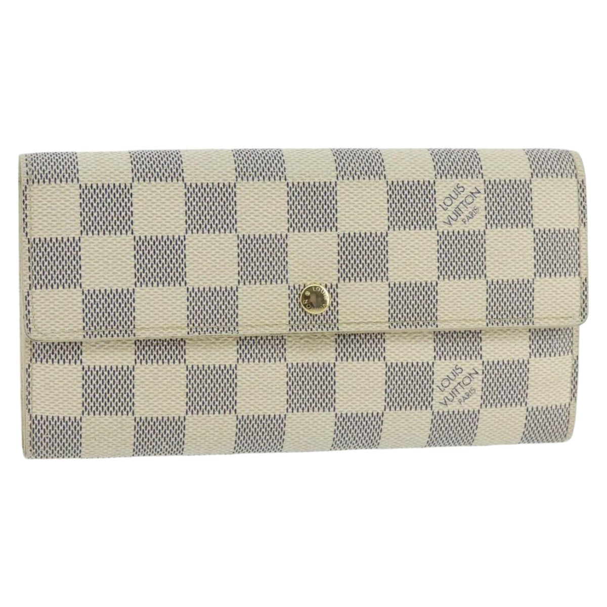 LOUIS VUITTON Damier Azur Portefeuille Sarah Long Wallet N63208 LV ep6414