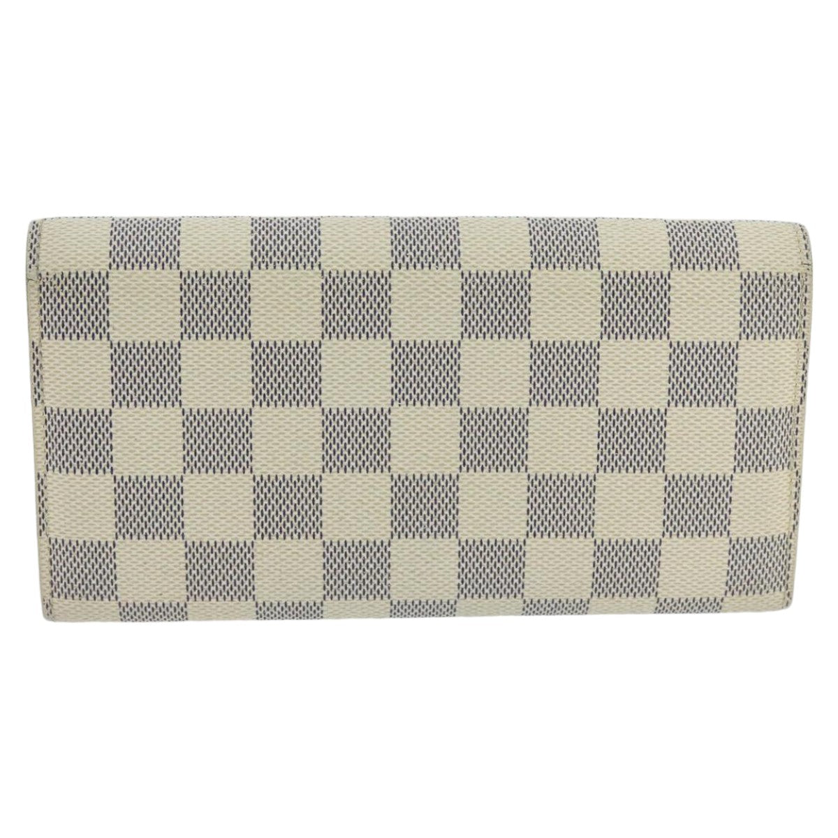 LOUIS VUITTON Damier Azur Portefeuille Sarah Long Wallet N63208 LV ep6414
