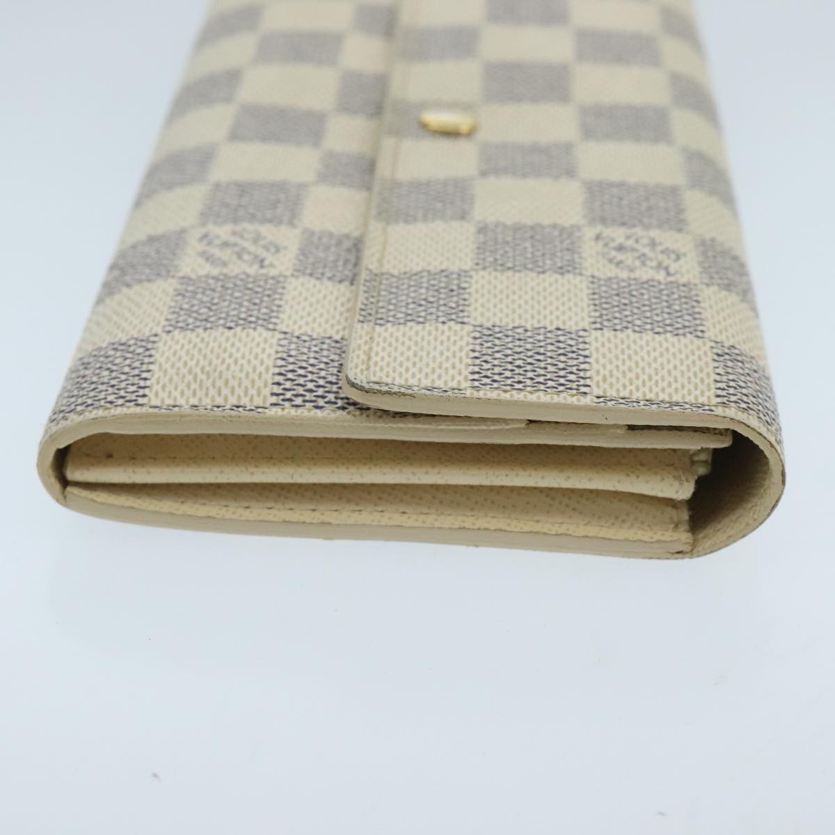 LOUIS VUITTON Damier Azur Portefeuille Sarah Long Wallet N63208 LV ep6414