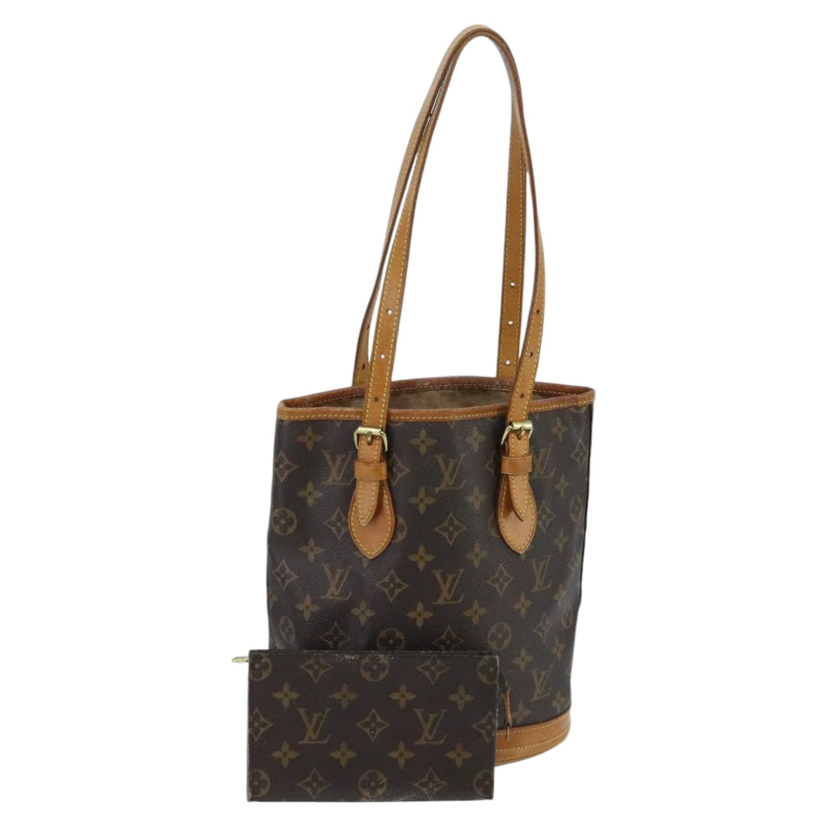 LOUIS VUITTON Monogram Bucket PM Shoulder Bag M42238 LV ep6428