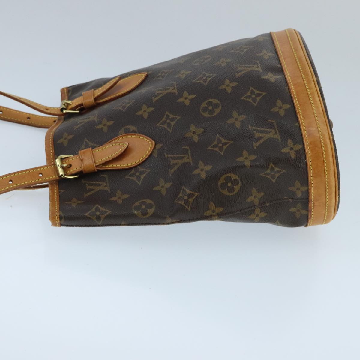 LOUIS VUITTON Monogram Bucket PM Shoulder Bag M42238 LV ep6428