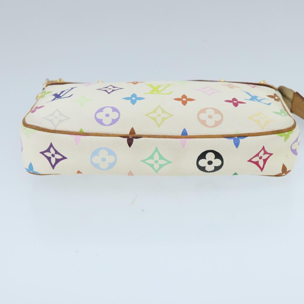 LOUIS VUITTON Monogram Multicolor Pochette Pouch White M92649 LV ep6432