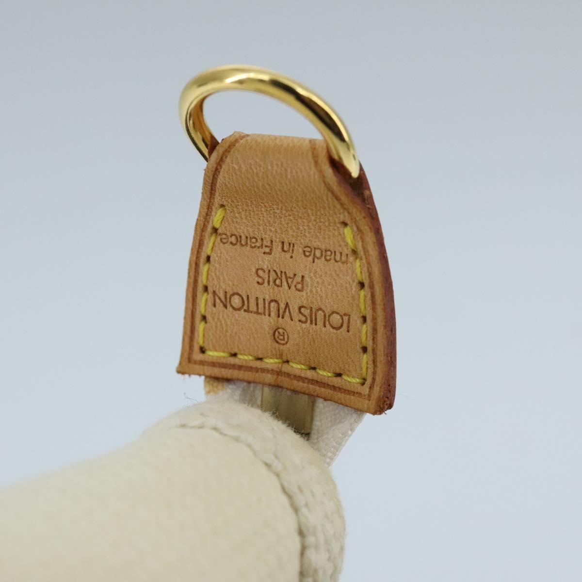 LOUIS VUITTON Antigua Cabas PM Tote Bag White Brown M40036 LV ep6433