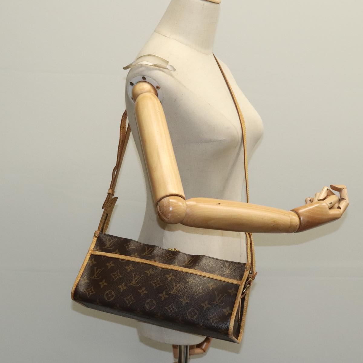 LOUIS VUITTON Monogram Popincourt Long Shoulder Bag M40008 LV ep6457