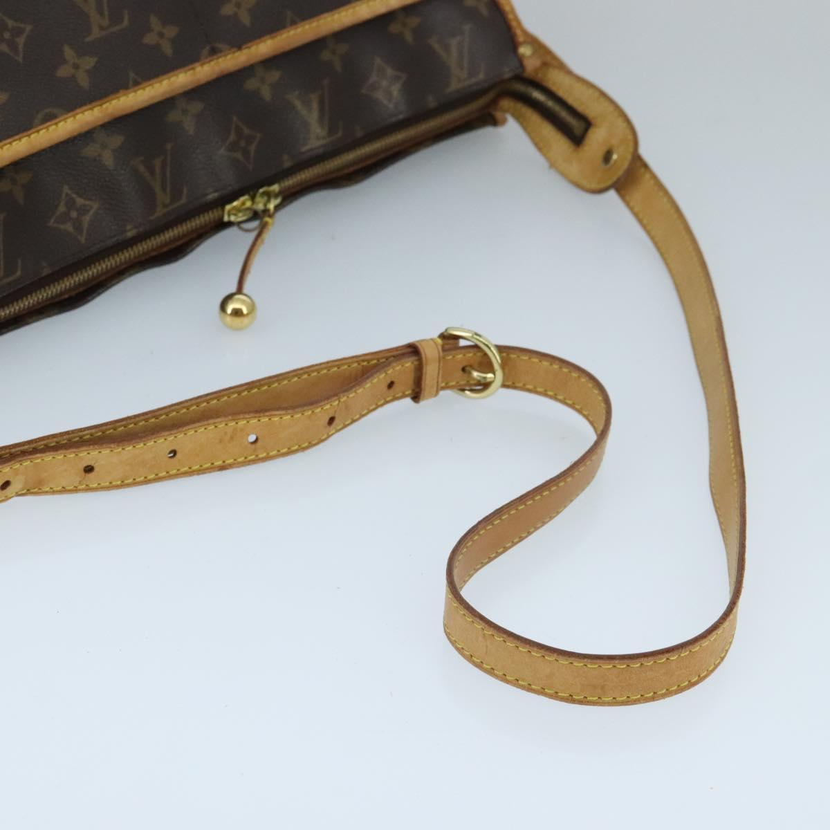 LOUIS VUITTON Monogram Popincourt Long Shoulder Bag M40008 LV ep6457