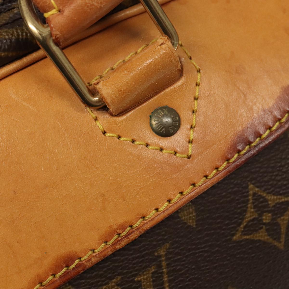 LOUIS VUITTON Monogram Alize de Poche Boston Bag 2way M41392 LV ep6461