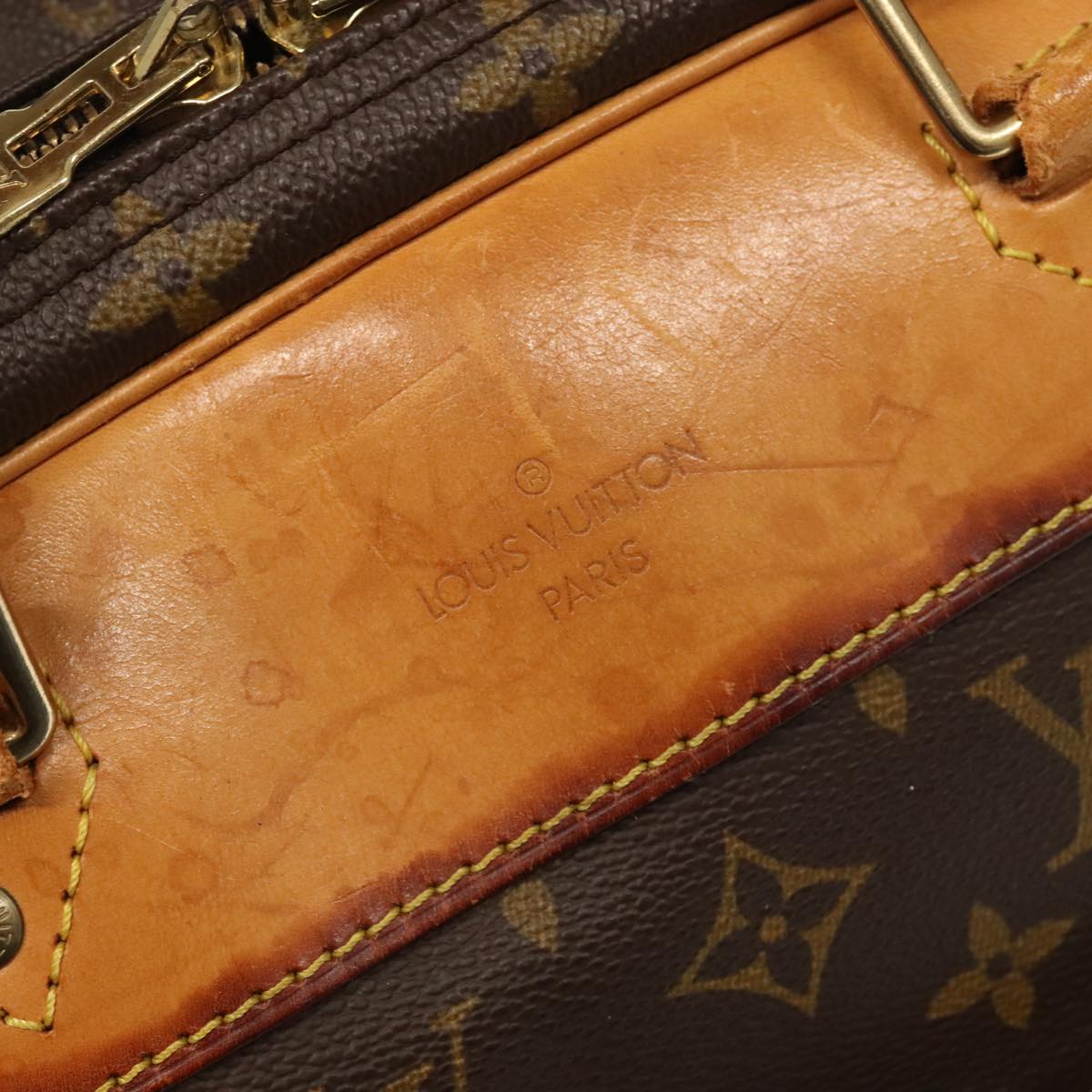 LOUIS VUITTON Monogram Alize de Poche Boston Bag 2way M41392 LV ep6461