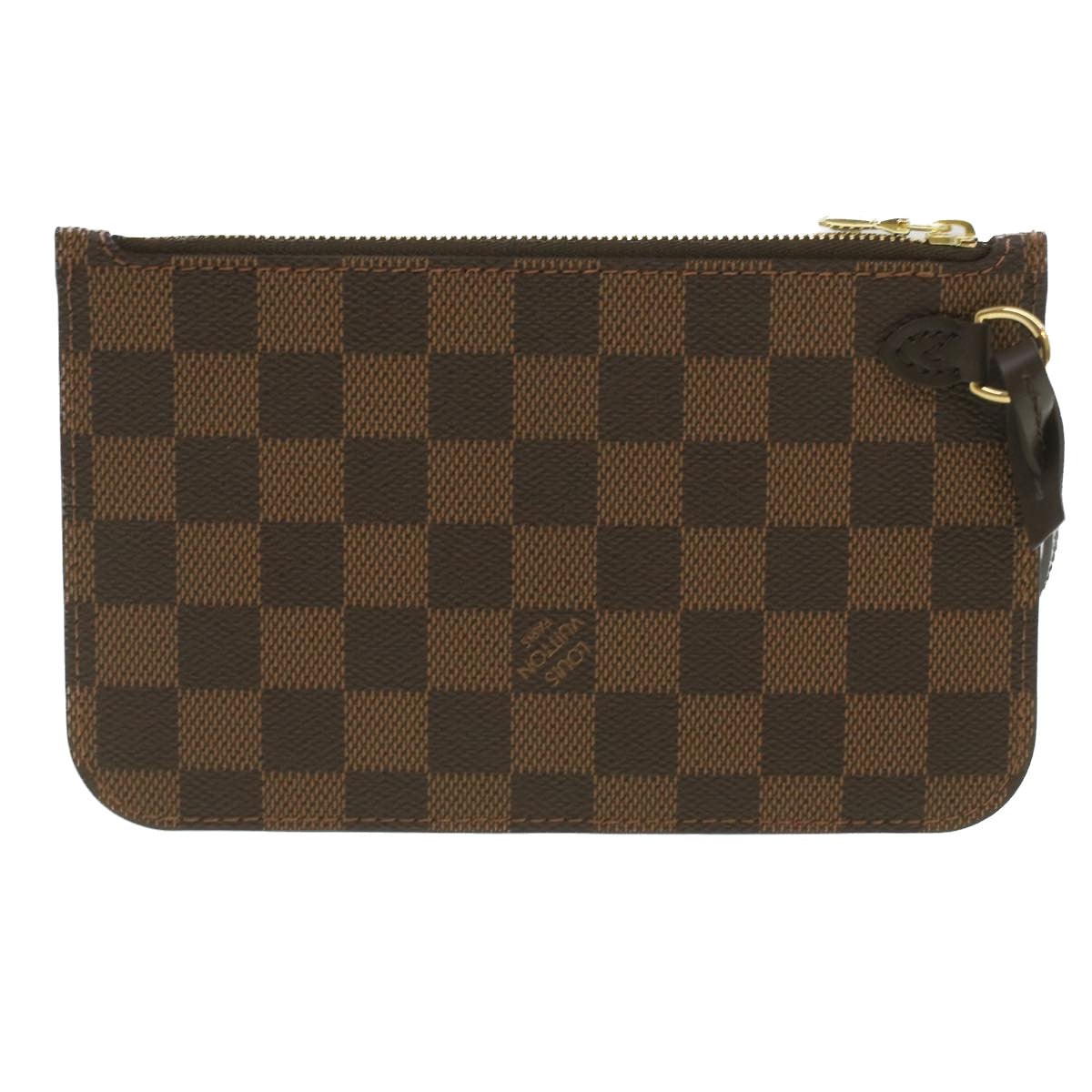 LOUIS VUITTON Damier Ebene Neverfull PM Pouch LV ep736