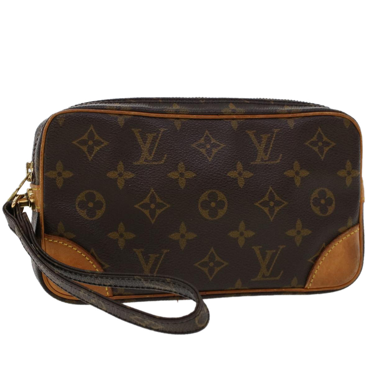 LOUIS VUITTON Monogram Marly Dragonne PM Clutch Bag M51827 LV ep847