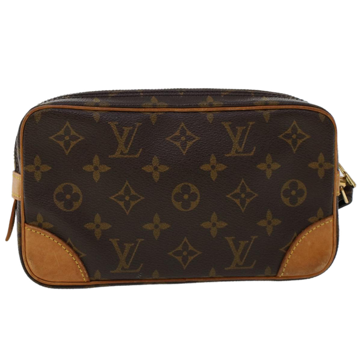 LOUIS VUITTON Monogram Marly Dragonne PM Clutch Bag M51827 LV ep847