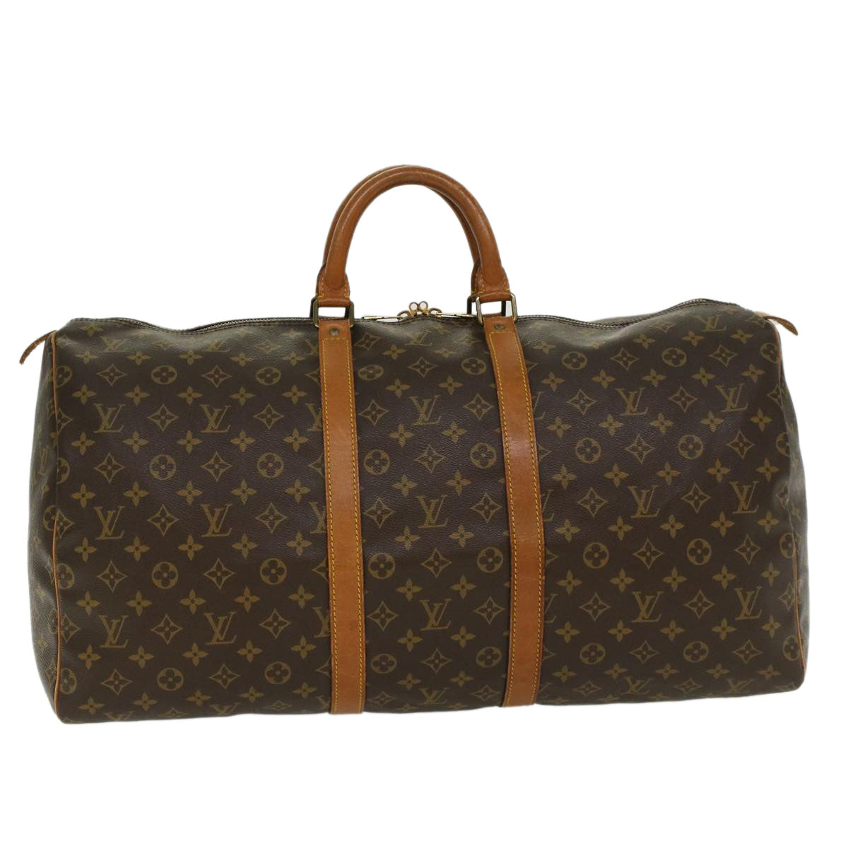 LOUIS VUITTON Monogram Keepall 55 Boston Bag M41424 LV ep852