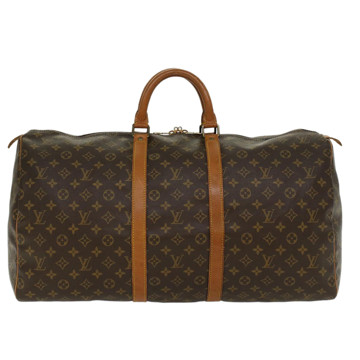 LOUIS VUITTON Monogram Keepall 55 Boston Bag M41424 LV ep852