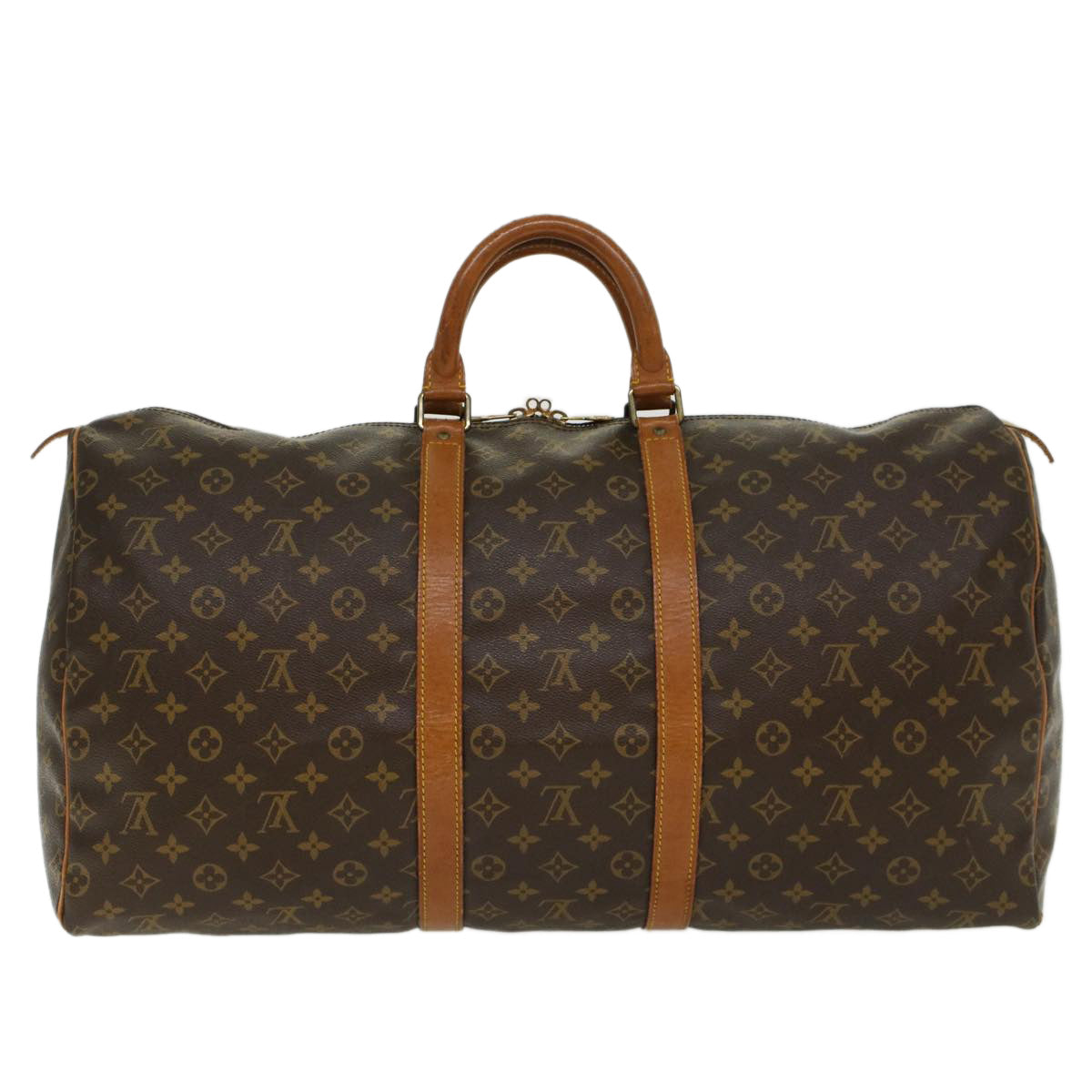 LOUIS VUITTON Monogram Keepall 55 Boston Bag M41424 LV ep852