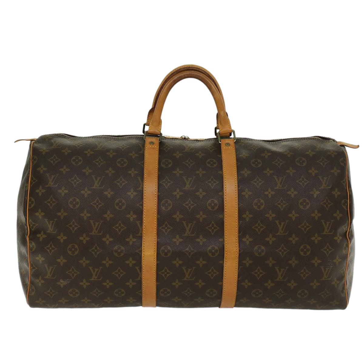 LOUIS VUITTON Monogram Keepall 55 Boston Bag M41424 LV ep853